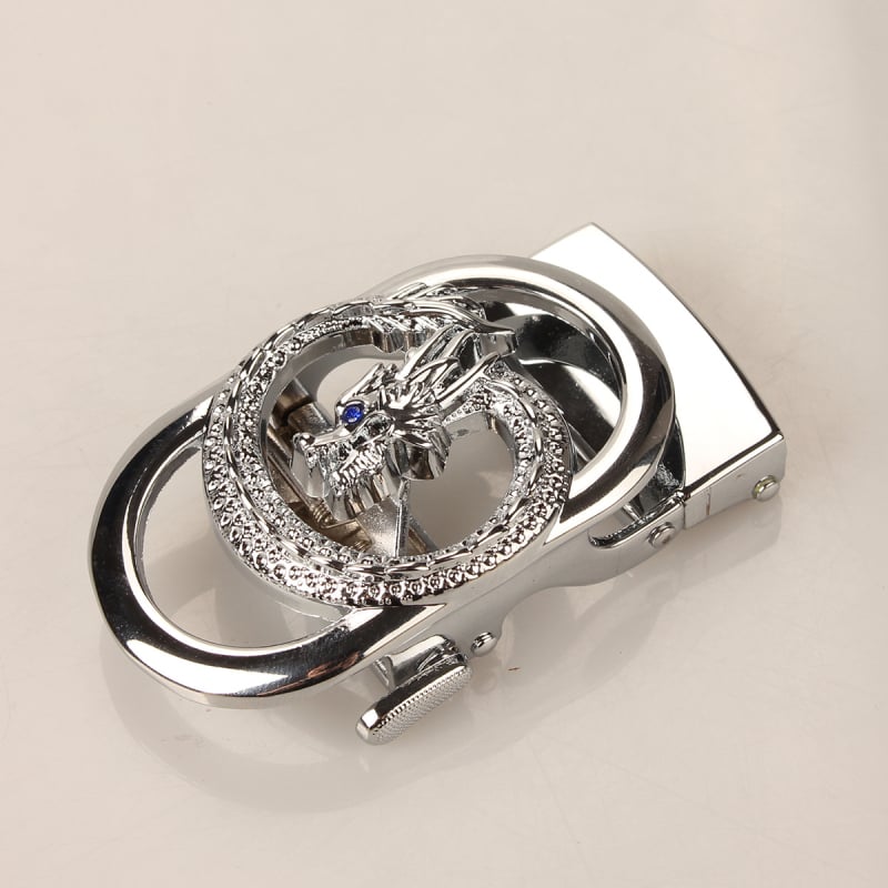 Мъжка автоматична катарама за колан, правоъгълна сплав, животински принт