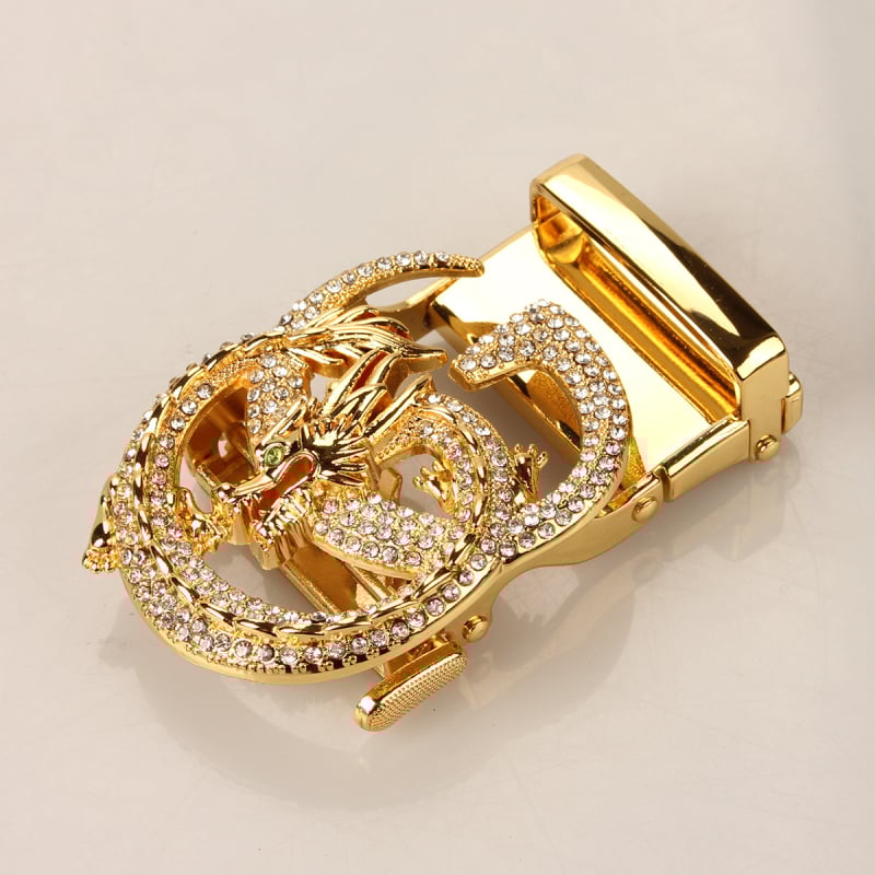 Мъжка автоматична катарама за колан, правоъгълна сплав, животински принт