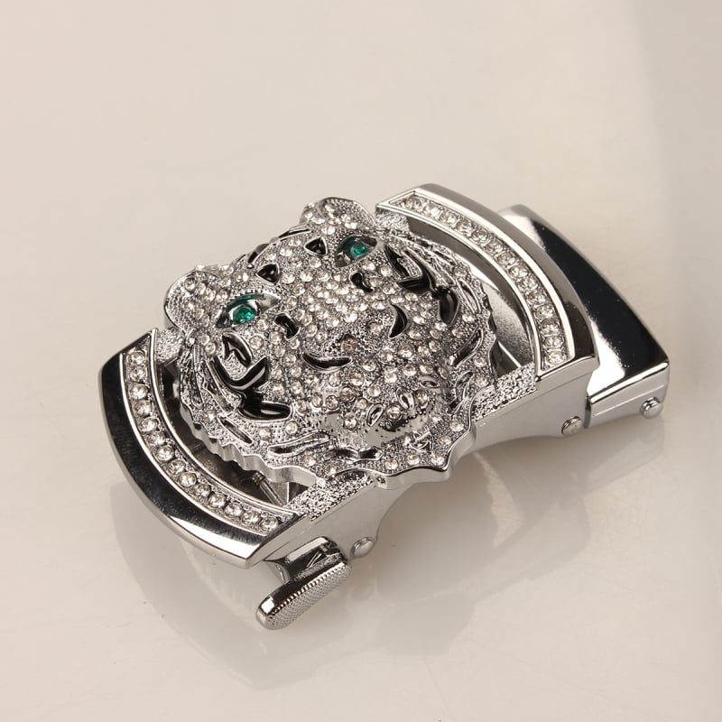 Мъжка автоматична катарама за колан, правоъгълна сплав, животински принт