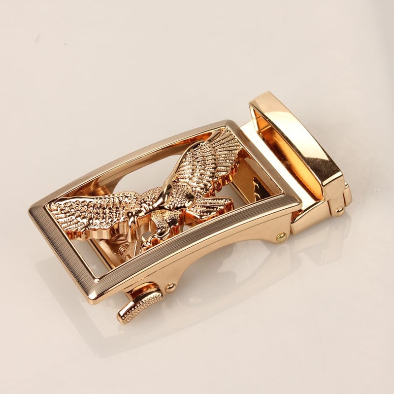 Мъжка автоматична катарама за колан, правоъгълна сплав, животински принт