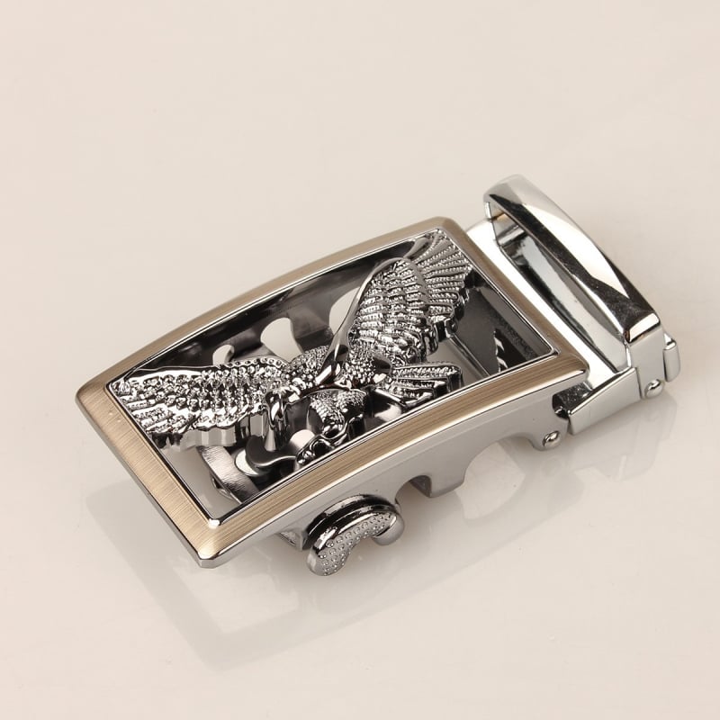 Мъжка автоматична катарама за колан, правоъгълна сплав, животински принт