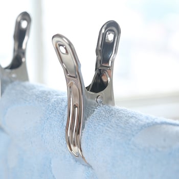 Κλιπ στέγνωσης από ανοξείδωτο ατσάλι 201, μοντέλο 658, κατάλληλο για κάλτσες, πουκάμισα, κοστούμια, γραβάτες και ρούχα· μη διπλώνεται· συσκευασίες ποικίλλουν