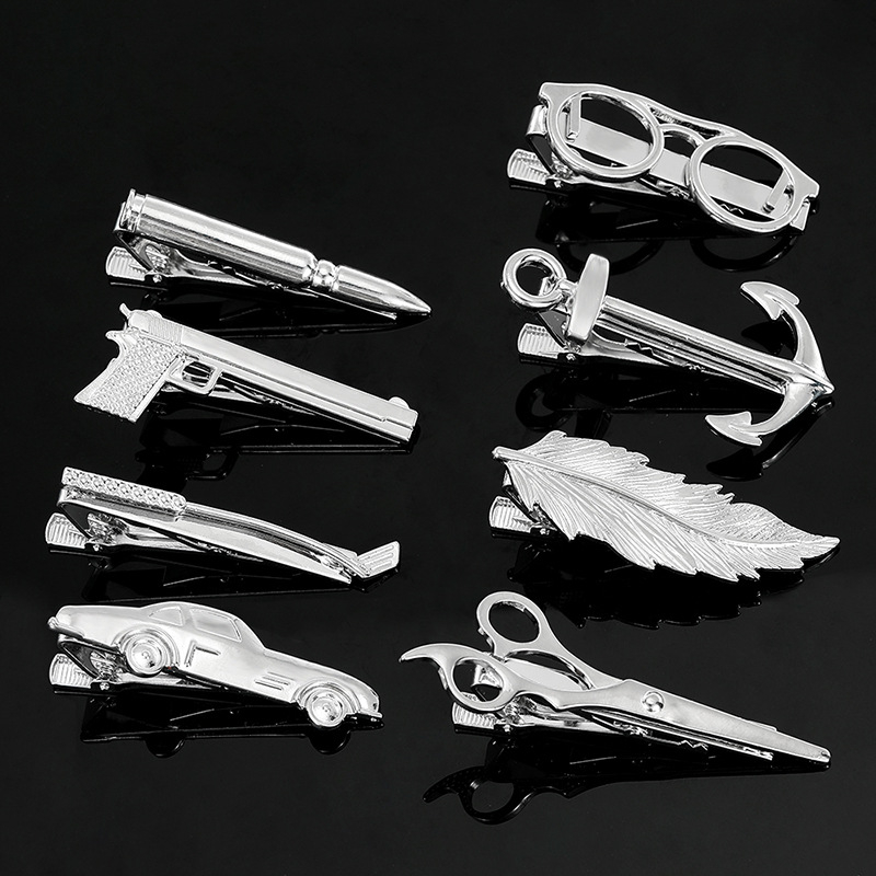 Клип за вратовръзка - метална сплав, електроплатинг, стил стрелка, унисекс