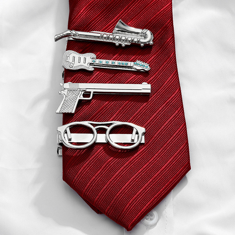 Клип за вратовръзка - метална сплав, електроплатинг, стил стрелка, унисекс