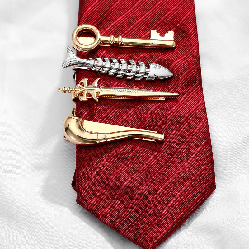 Клип за вратовръзка - метална сплав, електроплатинг, стил стрелка, унисекс