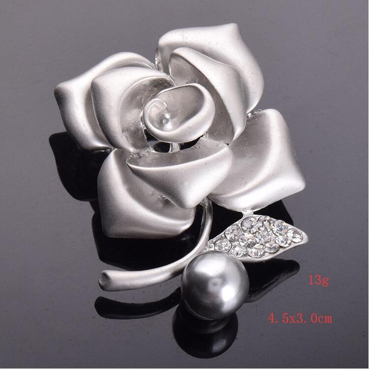 Sagė - Perlų rožė žiedas, Korėjos stiliaus lydinys, elektroplakavimas, dekoravimas, dovana (Medžiaga: lydinys; Stilius: Unisex, Fashion OL; Apdorojimas: Elektroplakavimas; Funkcijos: Dekoravimas, Dovana)