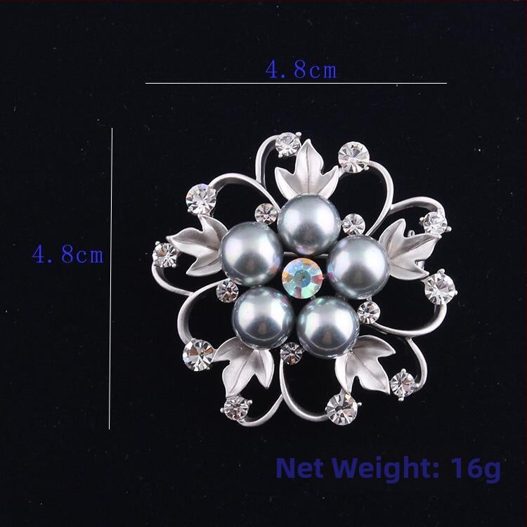 Sagė - Perlų rožė žiedas, Korėjos stiliaus lydinys, elektroplakavimas, dekoravimas, dovana (Medžiaga: lydinys; Stilius: Unisex, Fashion OL; Apdorojimas: Elektroplakavimas; Funkcijos: Dekoravimas, Dovana)