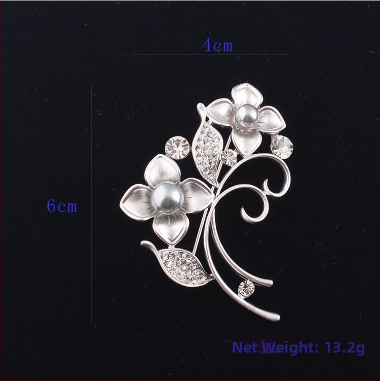 Sagė - Perlų rožė žiedas, Korėjos stiliaus lydinys, elektroplakavimas, dekoravimas, dovana (Medžiaga: lydinys; Stilius: Unisex, Fashion OL; Apdorojimas: Elektroplakavimas; Funkcijos: Dekoravimas, Dovana)