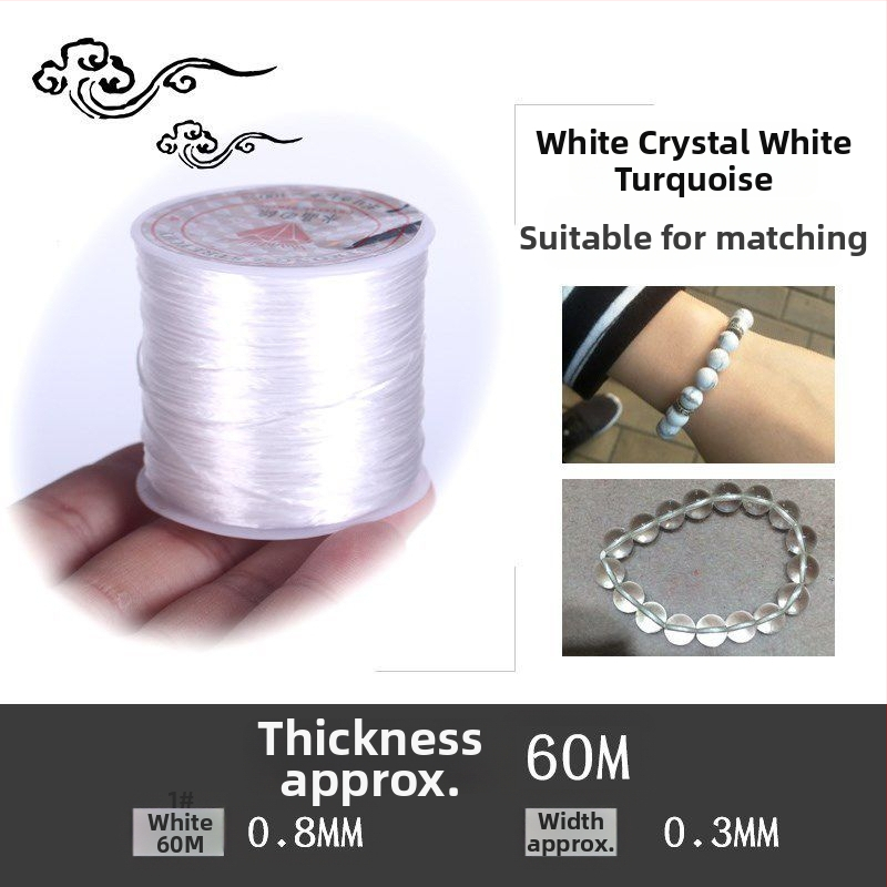 Kryštálový elastický náramok s korálkami na gumičke (Značka: Guti; Pôvod: Japonsko)