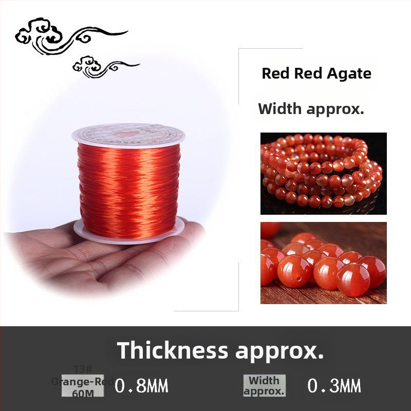 Kryštálový elastický náramok s korálkami na gumičke (Značka: Guti; Pôvod: Japonsko)