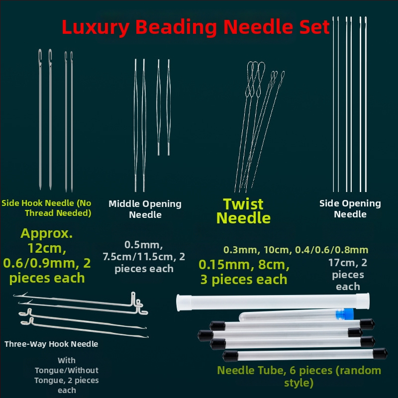 Set alata za izradu nakita DIY – metal, elektroplating; uključuje iglu za navijanje perlica i elastičnu nit; Chanrui