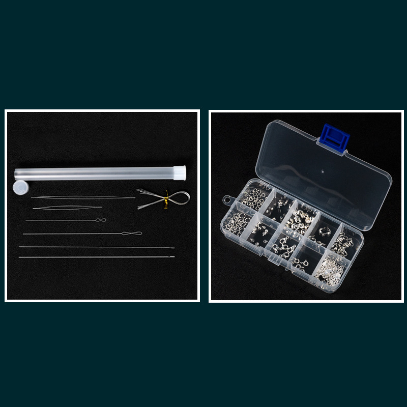 Set alata za izradu nakita DIY – metal, elektroplating; uključuje iglu za navijanje perlica i elastičnu nit; Chanrui