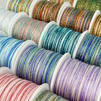 6-gijų Starry Sky gradientas siūlai rankdarbiams – apyrankėms ir karolėms (Vielos)