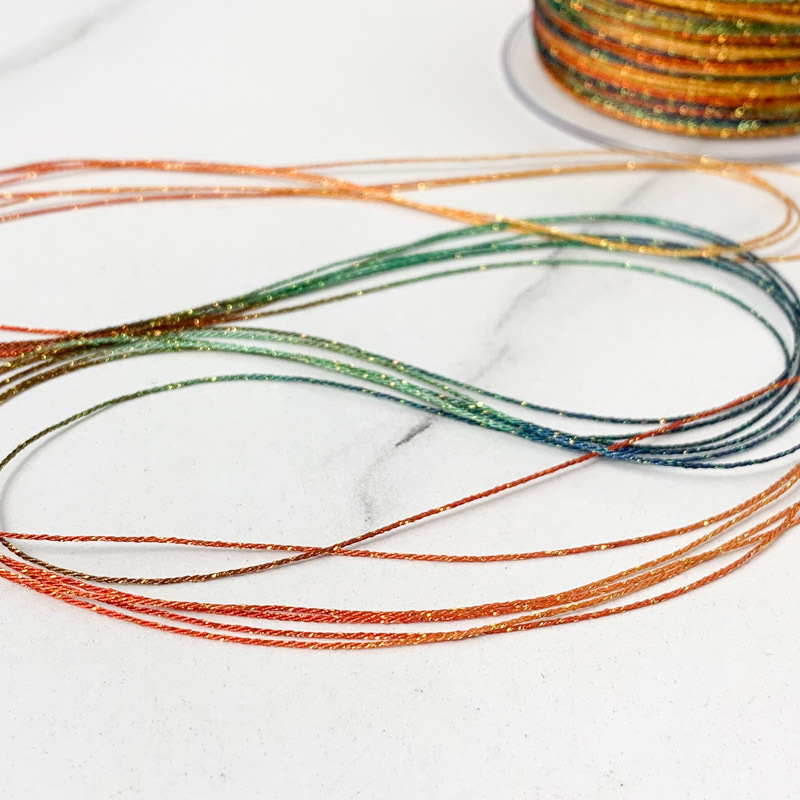 6-gijų Starry Sky gradientas siūlai rankdarbiams – apyrankėms ir karolėms (Vielos)