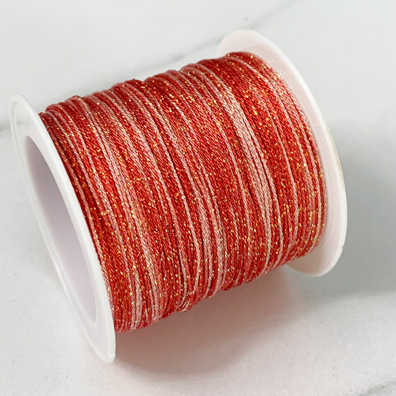 6-gijų Starry Sky gradientas siūlai rankdarbiams – apyrankėms ir karolėms (Vielos)