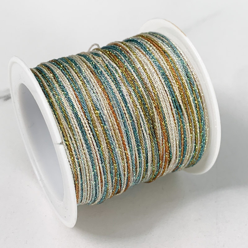 6-gijų Starry Sky gradientas siūlai rankdarbiams – apyrankėms ir karolėms (Vielos)