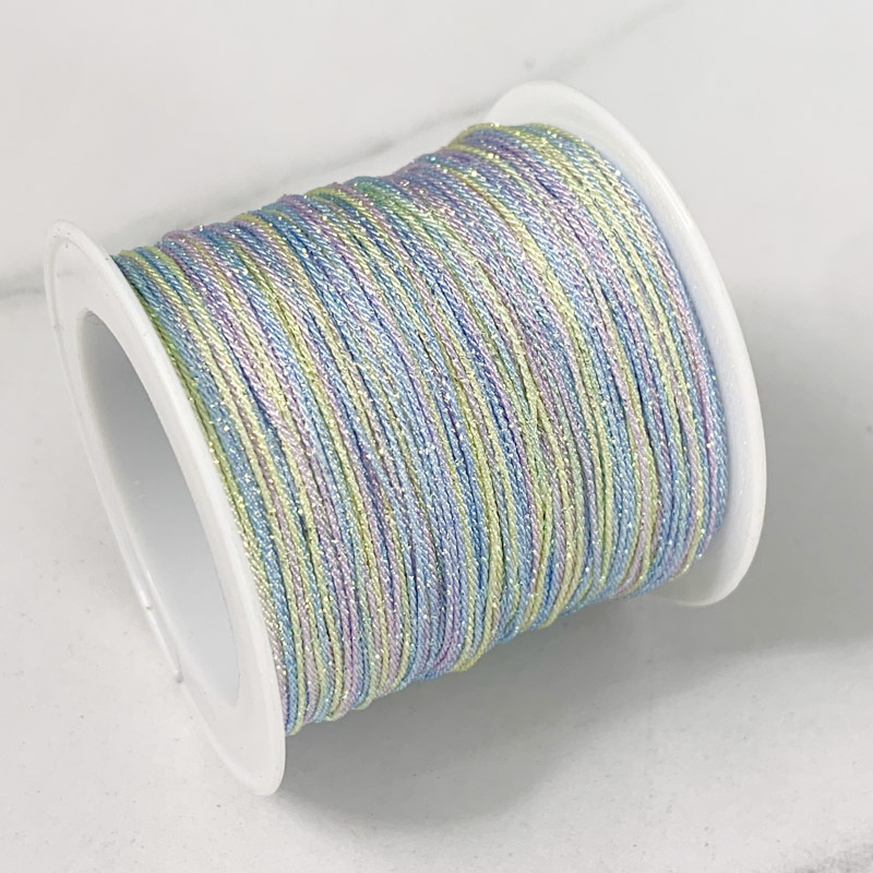 6-gijų Starry Sky gradientas siūlai rankdarbiams – apyrankėms ir karolėms (Vielos)