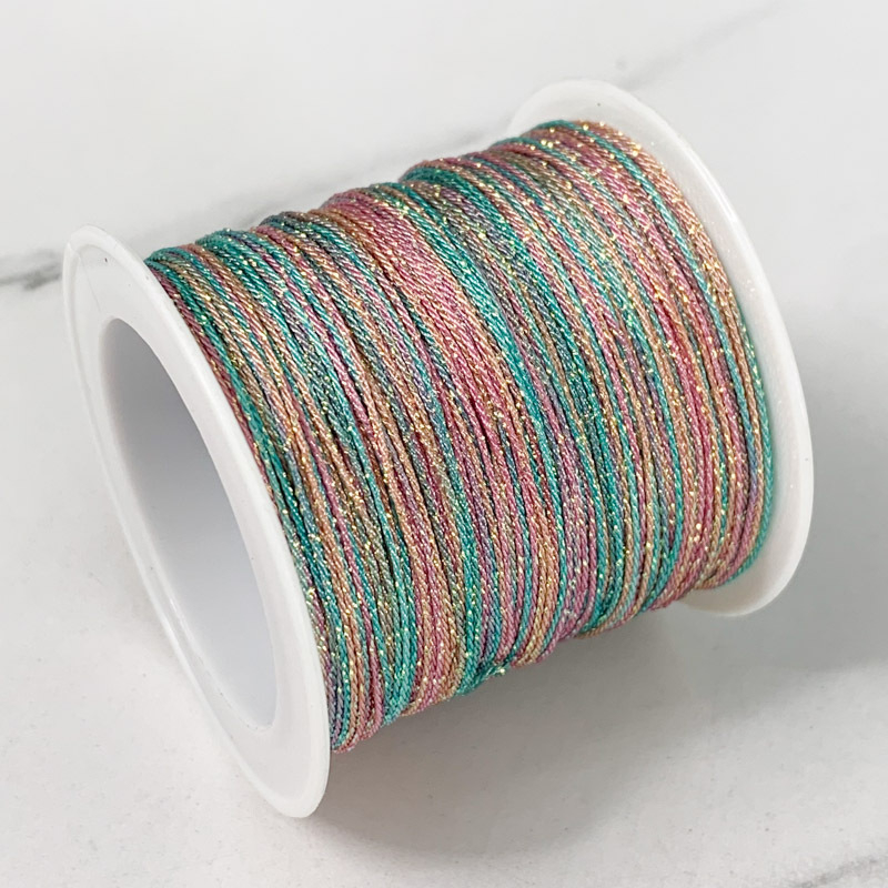 6-gijų Starry Sky gradientas siūlai rankdarbiams – apyrankėms ir karolėms (Vielos)