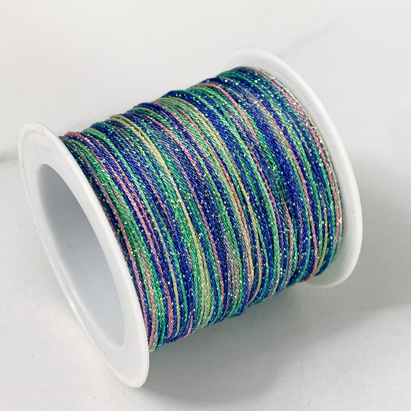 6-gijų Starry Sky gradientas siūlai rankdarbiams – apyrankėms ir karolėms (Vielos)