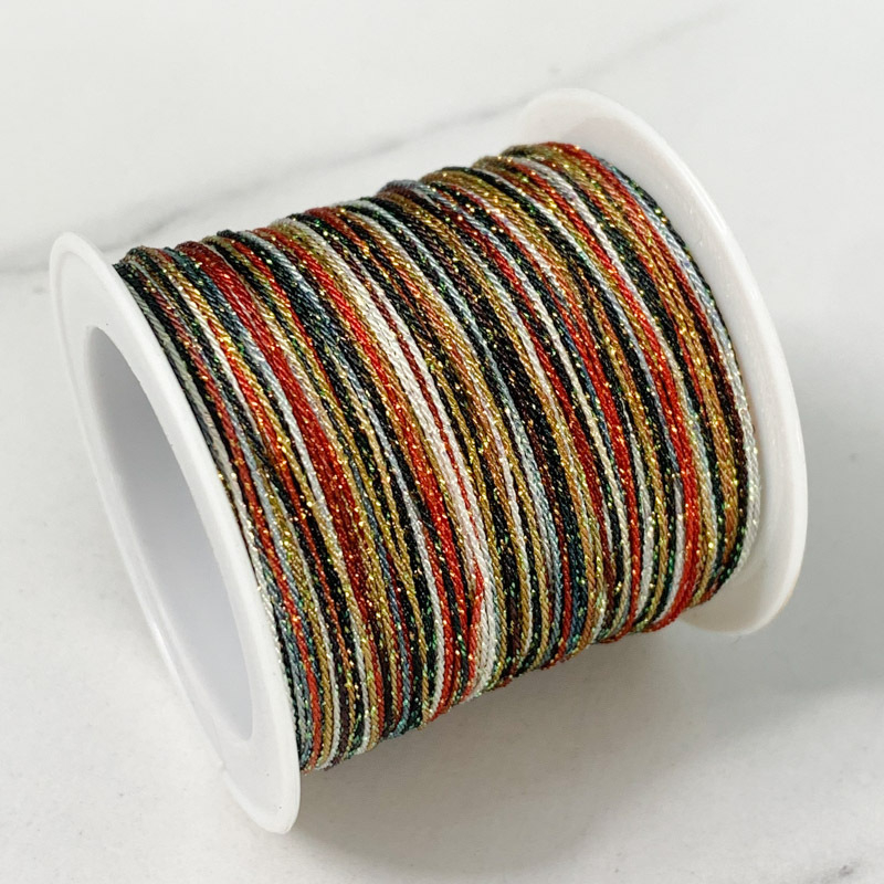 6-gijų Starry Sky gradientas siūlai rankdarbiams – apyrankėms ir karolėms (Vielos)