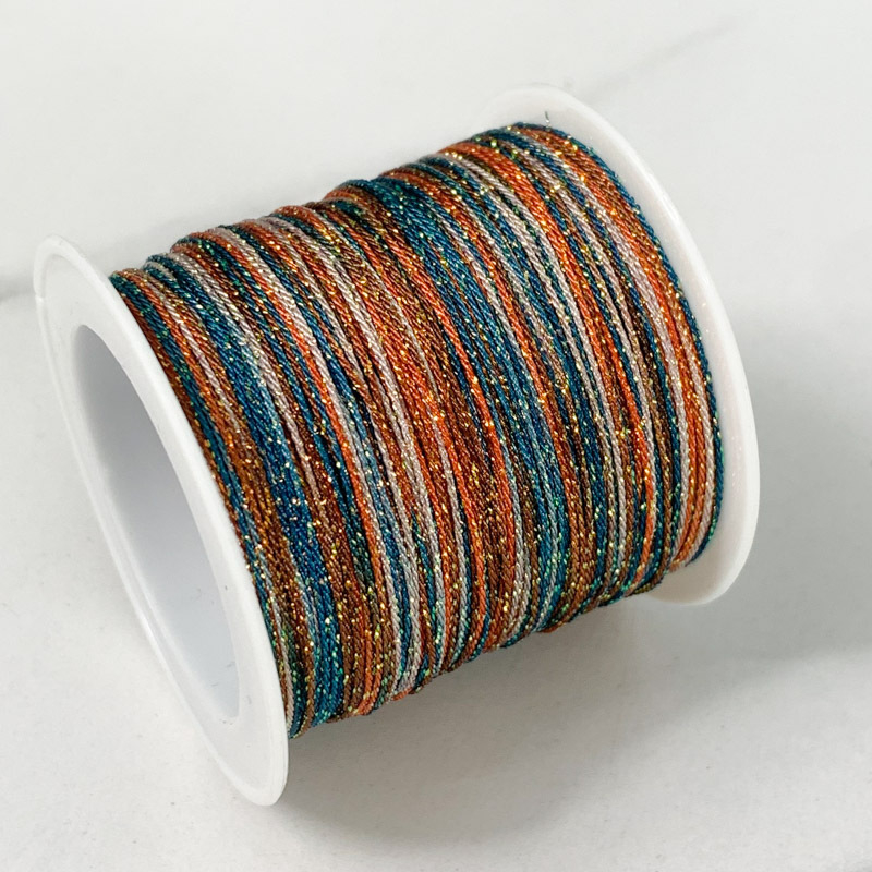 6-gijų Starry Sky gradientas siūlai rankdarbiams – apyrankėms ir karolėms (Vielos)