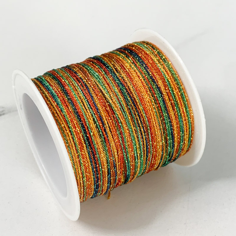 6-gijų Starry Sky gradientas siūlai rankdarbiams – apyrankėms ir karolėms (Vielos)