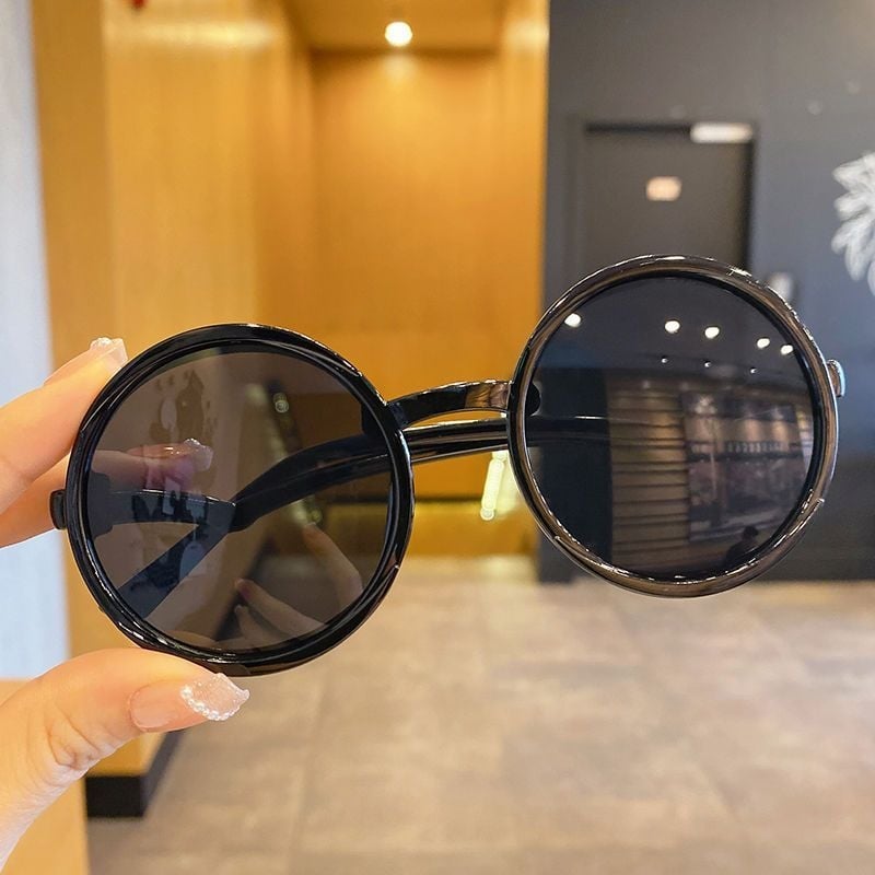 Bērnu salokāmās saulesbrilles zēniem un meitenēm, kristāla lēcas, nepolarizētas, rāmis no TR+metāla un vara sakausējuma, spoguļlēcām, Pārlaidības kategorija 2