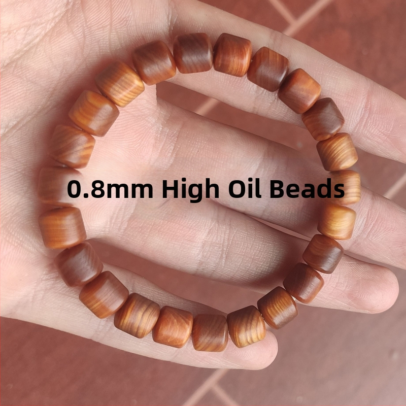 Thuja rokassprādze, rokdarbs, caurspīdīga ar horizontālām svītrām, ar augstu eļļas saturu