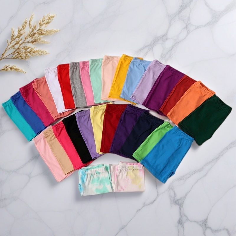 Vaikų šokių šortai iš medvilnės, su aukšta elastinga juosta, siauras kirpimas, vidutinio aukščio juosmuo su guma, švelnus pojūtis, 95% medvilnė