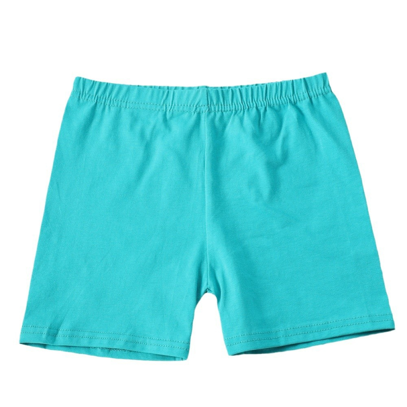 Vaikų šokių šortai iš medvilnės, su aukšta elastinga juosta, siauras kirpimas, vidutinio aukščio juosmuo su guma, švelnus pojūtis, 95% medvilnė