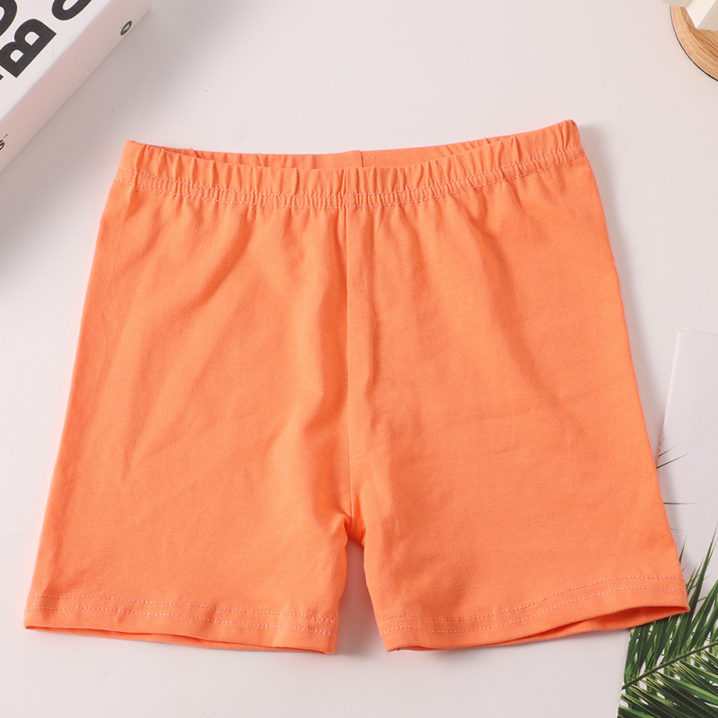 Vaikų šokių šortai iš medvilnės, su aukšta elastinga juosta, siauras kirpimas, vidutinio aukščio juosmuo su guma, švelnus pojūtis, 95% medvilnė
