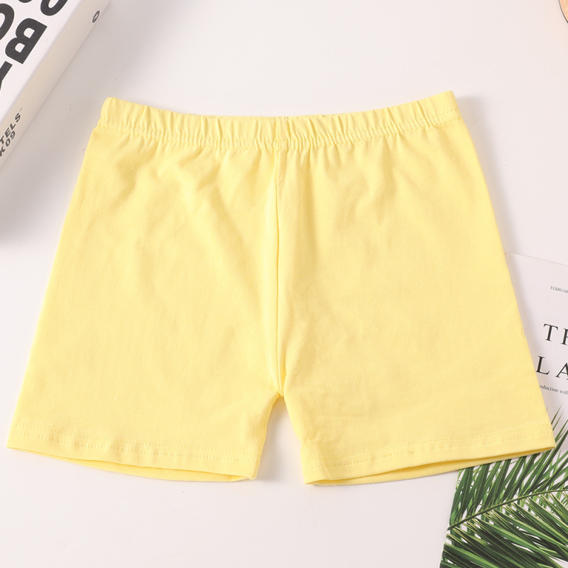 Vaikų šokių šortai iš medvilnės, su aukšta elastinga juosta, siauras kirpimas, vidutinio aukščio juosmuo su guma, švelnus pojūtis, 95% medvilnė