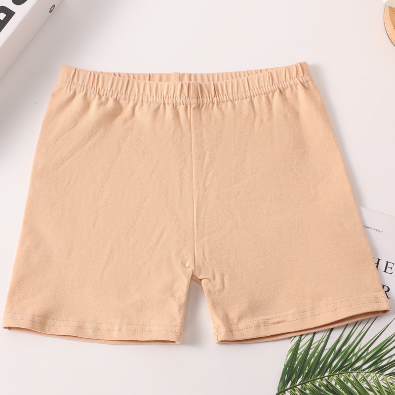 Vaikų šokių šortai iš medvilnės, su aukšta elastinga juosta, siauras kirpimas, vidutinio aukščio juosmuo su guma, švelnus pojūtis, 95% medvilnė