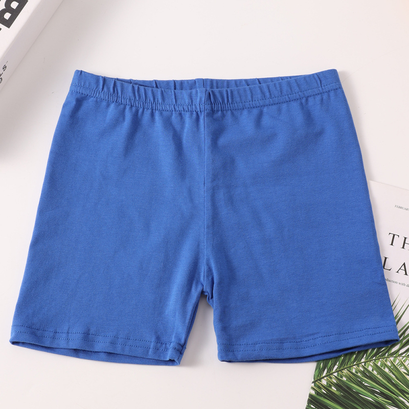 Vaikų šokių šortai iš medvilnės, su aukšta elastinga juosta, siauras kirpimas, vidutinio aukščio juosmuo su guma, švelnus pojūtis, 95% medvilnė