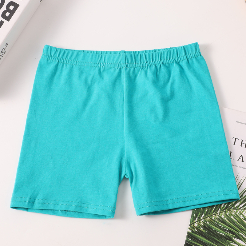 Vaikų šokių šortai iš medvilnės, su aukšta elastinga juosta, siauras kirpimas, vidutinio aukščio juosmuo su guma, švelnus pojūtis, 95% medvilnė