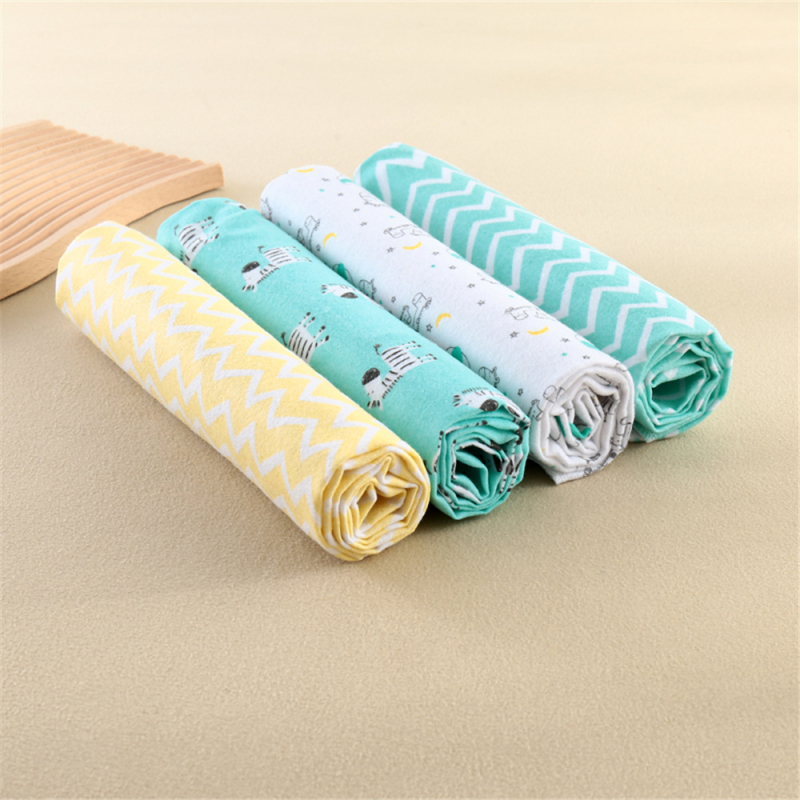 Love Shimo flanelinė kūdikio antklodė, 4 vnt., naujagimiams 0–1 m., raštai: gyvūnai, dryžiai, animaciniai, raidės, taškai