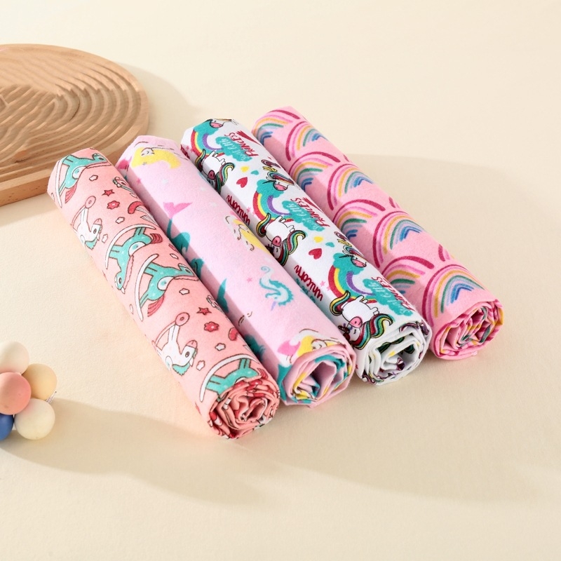 Love Shimo flanelinė kūdikio antklodė, 4 vnt., naujagimiams 0–1 m., raštai: gyvūnai, dryžiai, animaciniai, raidės, taškai