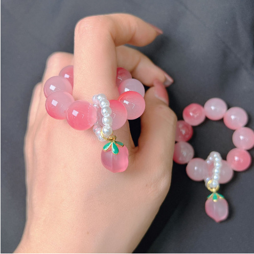 Stikla pērlīšu rokassprādze, rokām darināta, retro stils, pilienveida forma, 27 pērlīšu