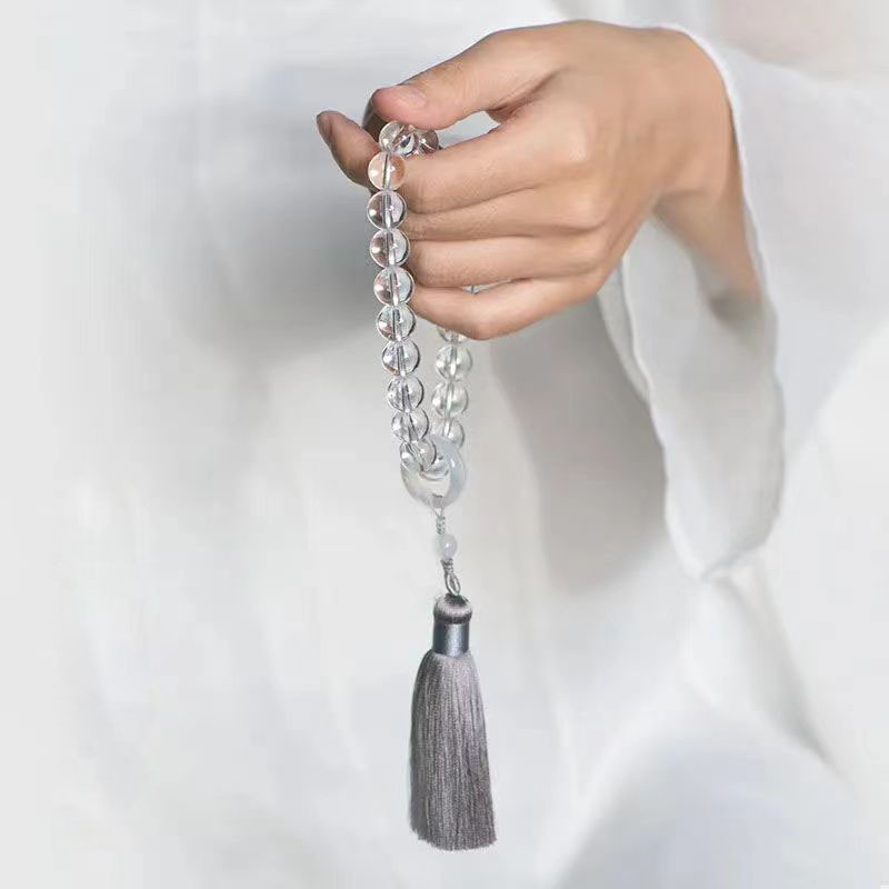 Stikla pērlīšu rokassprādze, rokām darināta, retro stils, pilienveida forma, 27 pērlīšu