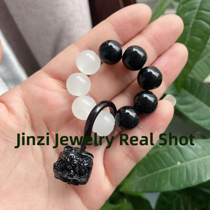 Stikla pērlīšu rokassprādze, rokām darināta, retro stils, pilienveida forma, 27 pērlīšu