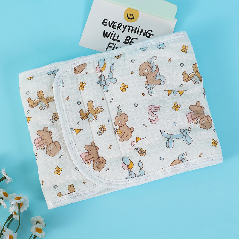 Kūdikio pilvo apsaugos šalikas, 100% medvilnė, animacinis raštas, ruduo 2024, tinkamas nuo gimimo iki 12 mėnesių