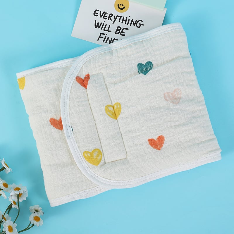 Kūdikio pilvo apsaugos šalikas, 100% medvilnė, animacinis raštas, ruduo 2024, tinkamas nuo gimimo iki 12 mėnesių