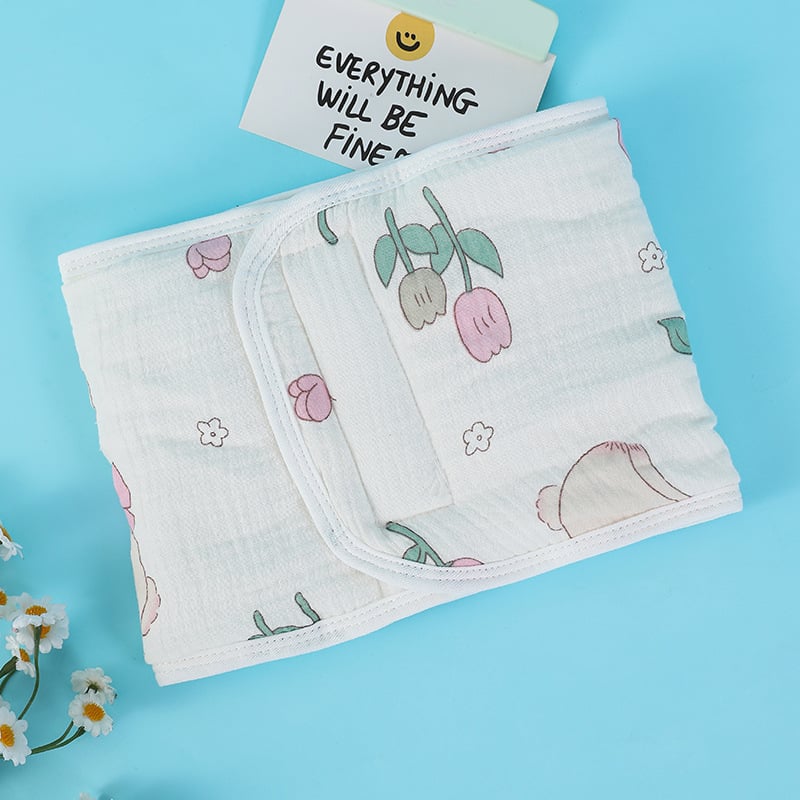 Kūdikio pilvo apsaugos šalikas, 100% medvilnė, animacinis raštas, ruduo 2024, tinkamas nuo gimimo iki 12 mėnesių