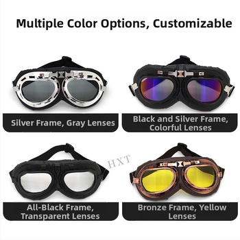 Motocyklové okuliare s plným rámom, vetruodolné, zaoblené rohy, unisex, model Ha 8189