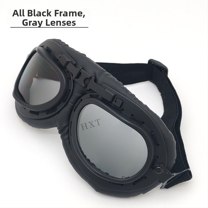 Motocyklové okuliare s plným rámom, vetruodolné, zaoblené rohy, unisex, model Ha 8189