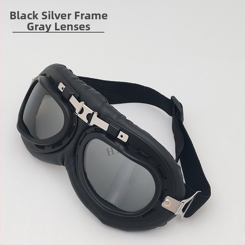 Motocyklové okuliare s plným rámom, vetruodolné, zaoblené rohy, unisex, model Ha 8189