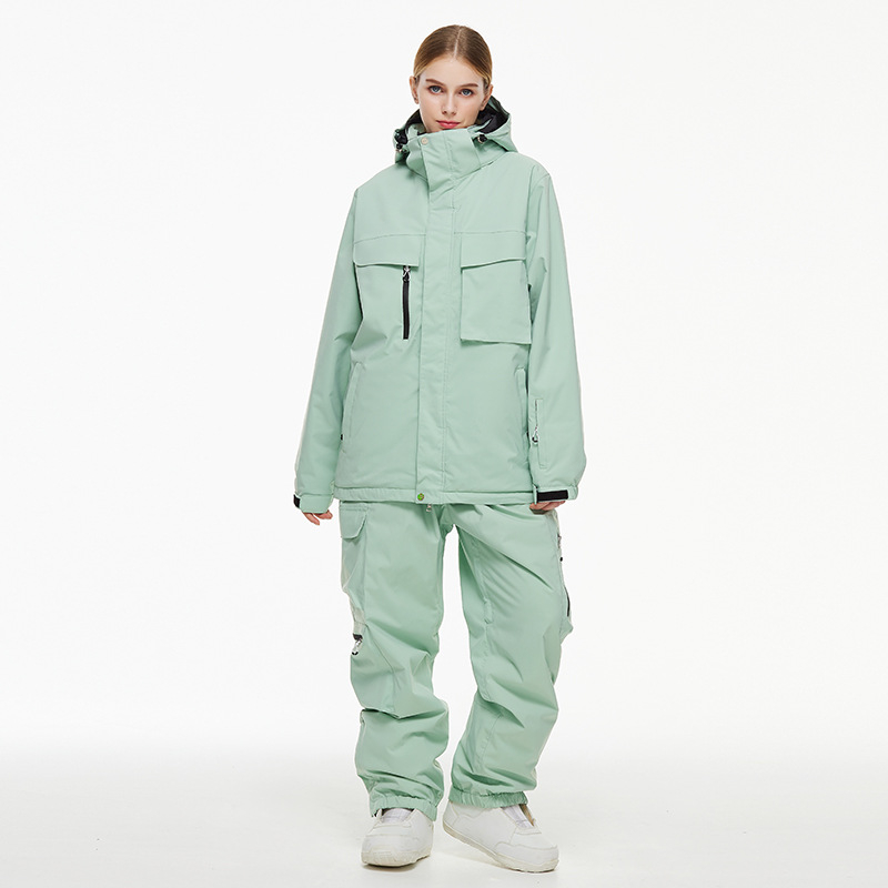 Unisex slēpošanas kombinezons komplekts, ūdensnecaurlaidīgs, silts (elpojošs, vēja izturīgs, nodiluma izturīgs)