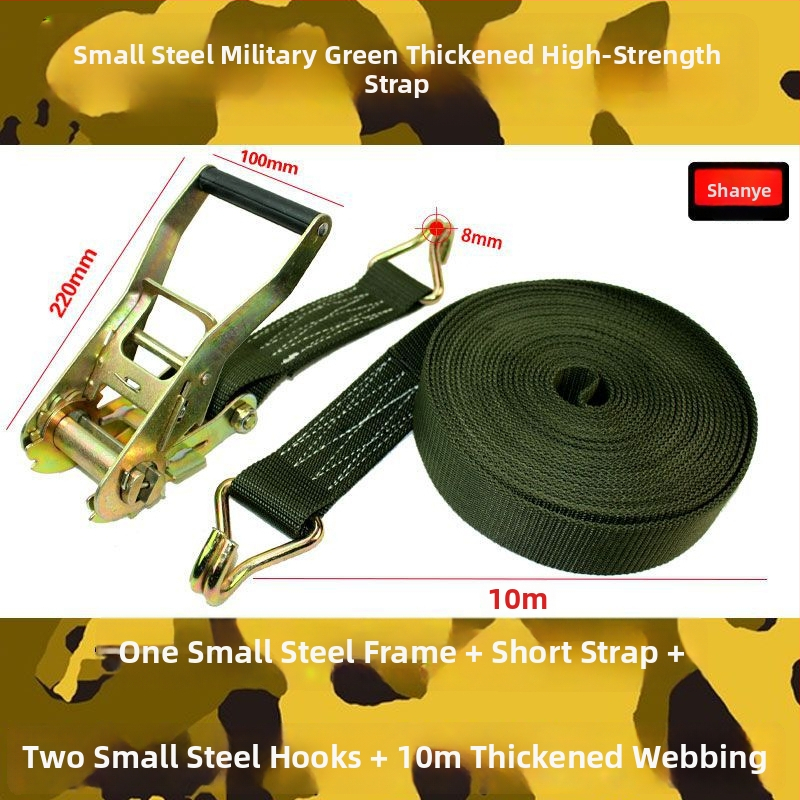 Sunkvežimio krovinio prisirišimo diržas su ratchet įtempikliu, plokščias diržas, storesnis įtempiklis, 5 t talpa