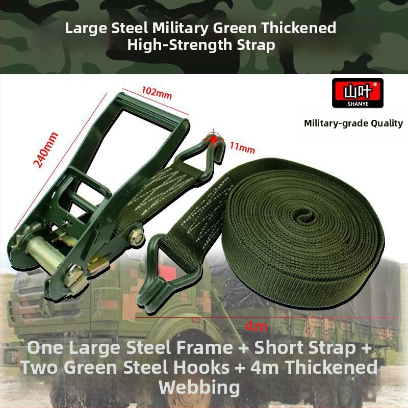 Sunkvežimio krovinio prisirišimo diržas su ratchet įtempikliu, plokščias diržas, storesnis įtempiklis, 5 t talpa