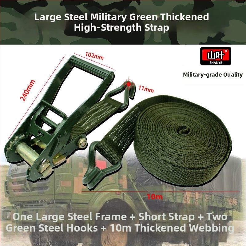 Sunkvežimio krovinio prisirišimo diržas su ratchet įtempikliu, plokščias diržas, storesnis įtempiklis, 5 t talpa